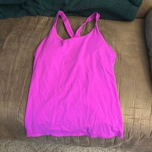 Bright purple Athleta racer back workout too